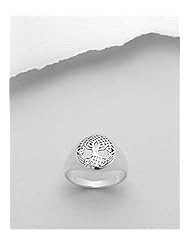 Tree Ring In 92.5 Sterling Silver