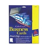 Avery 5881 Color laser perforated white 2x3-1/2 business cards, 8 cards/sheet, 160 cards/pk