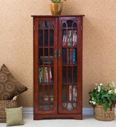 Window Pane Media Cabinet