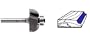 1/2" Shank, 1/2" Radius x 1-1/2" Diameter x 5/8" Cutting Length - Cove Bit, Whiteside# 1805