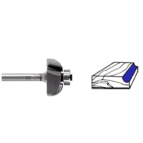 1/2" Shank, 1/2" Radius x 1-1/2" Diameter x 5/8" Cutting Length - Cove Bit, Whiteside# 1805