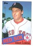 Roger Clemens 1985 Topps Baseball Card #181 Boston Red Sox - excellent condition unsigned rookie card