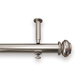 IMAGE OF Source Global Bold Pole Adjustable Curtain Rod Set, 86-Inch to 144-Inch, Pewter