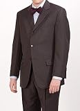 Riente Milano Charcoal Stripe 3-Button No Vent Suit