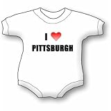 I Love Pittsburgh Baby Ultrasoft Onesie