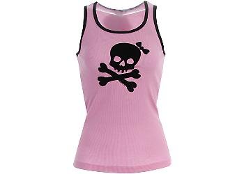 David & Goliath Flocked Skull Tank Top