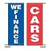2-Sided Nylon Flag Set - We Finance Cars (QTY:1)