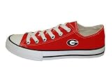 Game Day Lo Top Red University of Georgia Logo Canvas