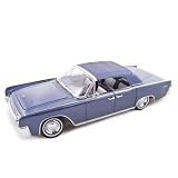 1961 Lincoln Continental Dark Blue Diecast Model 1:18 