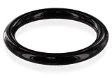 Black Onyx Gemstone 8 MM Wide Bangle Bracelet
