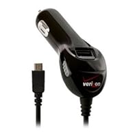 New OEM Verizon Micro USB V9 Car Charger with USB Port for LG Revere VN150
