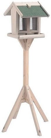 Bird Table Foodstore House Free Standing Wooden Table Wild Garden Birds Renewable Wood