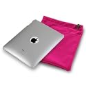 APPLE IPAD 3 PC EXECUTIVE ACCESSORY PACK - CLEAR TRANSPARENT BACK  COVER CASE, SCREEN PROTECTOR, PINK POUCH PART OF THE QUBITS ACCESSORIES  RANGE