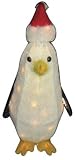 Seasonal Specialties-a 121627-106 Lighted Flocked Baby Penguin with Red Santa Hat - 18