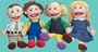 "Full Bodied" Open Mouth Puppets - White Family