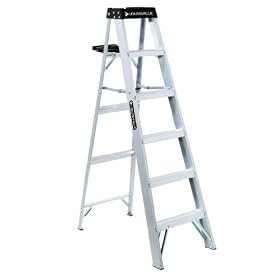 Louisville Ladder AS3006 300-Pound Duty Rating Aluminum Step Ladder, 6-Foot
