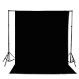 Background Stand Backdrop Support System Kit With 6ft x 9ft White Muslin Backdrop By Fancier Studio 9115+6x9B