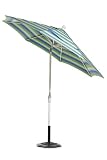 11' Auto-tilt Umbrella White Seville Seaside