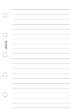 Filofax MINI White Ruled Note Paper