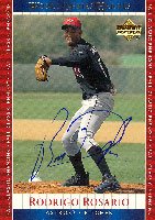 Rodrigo Rosario, Houston Astros, 2002 Upper Deck World Series Heroes Autographed Card
