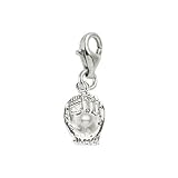 Rembrandt Charms Mitt with Pearl Charm with Lobster Clasp