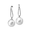 14K White Gold Paspaley South Sea Cultured Fashion Circle Pearl Earrings
