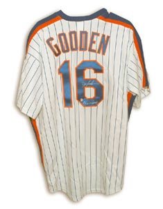 Dwight Gooden Signed New York Mets Jersey - 86 WS Champs