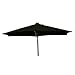9' Alum.& Steel Solar Market Umbrella - Black