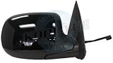 2001, 2002 GMC Sierra 3500 SLE Passenger Side Mirror Head Assembly - Power Non-Heated Black Glossy Back/Paintable
