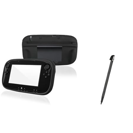 eForCity Black Skin Case with free Black Stylus Compatible with Nintendo Wii U