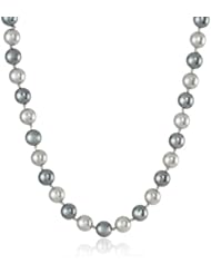 Colored Simulated Pearl Strand Studs and Necklace Set, 60"