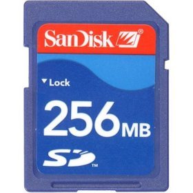 SanDisk SDSDB-256-A10 256 MB Secure Digital Card (Retail Package)