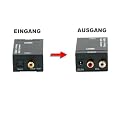 Digital Toslink / SPDIF zu Analog stereo 2xRCA Audio Konverter - Audio Konverter Digital (Toslink und Koaxial) zu Analog (Cinch) - Digital Analog Wandler Audiowandler