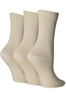 SockShop Women's 3 Pair Gentle Grip Bamboo Socks