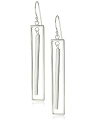 Argento Vivo Rectangular Drop Earrings