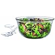 Anchor Hocking Olivia 3-Piece Salad Bowl Set with Serving Fork and Spoon