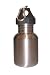 Silver 12oz Wide Mouth Stainless Steel Reusable Water Bottle w/ Hiking Clip
