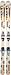 Rossignol Passion II Skis 162cm with Bindings NEW SET