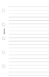 Filofax MINI White Ruled Note Paper