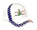My American Foxhound Can Kick Rudolph's Butt Adult USA Flag Hat / Cap