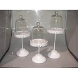 S/3 CHEESE/PASTRY WHT STAND BB