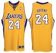 Kobe Bryant Gold adidas NBA Authentic Los Angeles Lakers Jersey