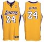 Kobe Bryant Los Angeles Lakers #24 Authentic Adidas NBA Basketball Jersey (Home Gold)