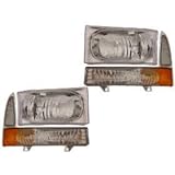 Super Duty/Excursion Euro Headlights 4 Piece Set Driver/Passenger Side