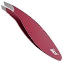 Slice 10450  Tweezers, Slanted, Red