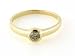 14k Yellow Gold Bezel-Set Champagne Diamond Solitaire Ring (1/4 ct), Size 7