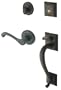 Baldwin 85320.102.RENT Madison Sectional Trim Right Hand Handleset with Classic Lever, Oil Rubbed Bronze