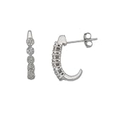 9ct White Gold 015 Ct Diamond Earring
