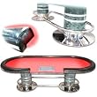 Deluxe 96 inch Holdem table with dealer position - Red Felt