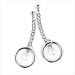 SIMULATED PEARL HOOP EARRINGS WOMENS LADIES EAR RINGS